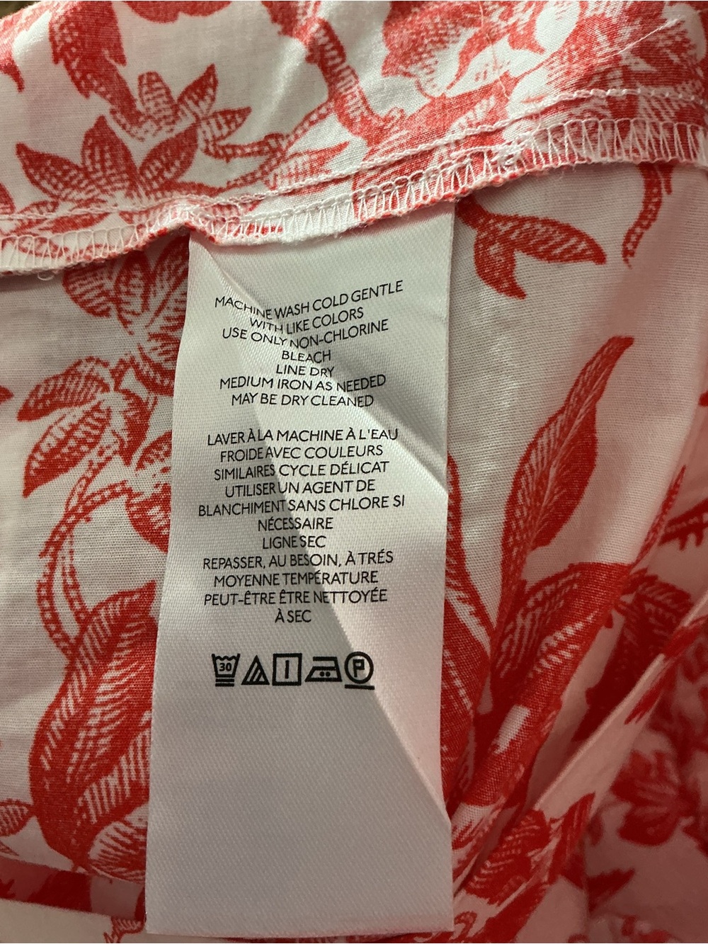 Anthropologie The Somerset Maxi Dress Red Coral Floral Toile Large EUC - Picture 12 of 13
